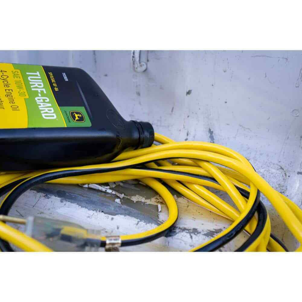 Husky VividFlex 25 ft. 12/3 Heavy Duty Extension Cord w/ Lighted End Yellow