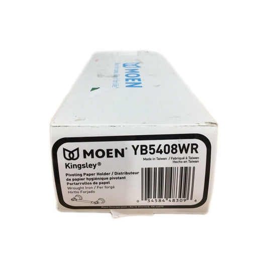 MOEN Kingsley Pivoting Double Post Toilet Paper Holder in Wrought Iron YB5408WR
