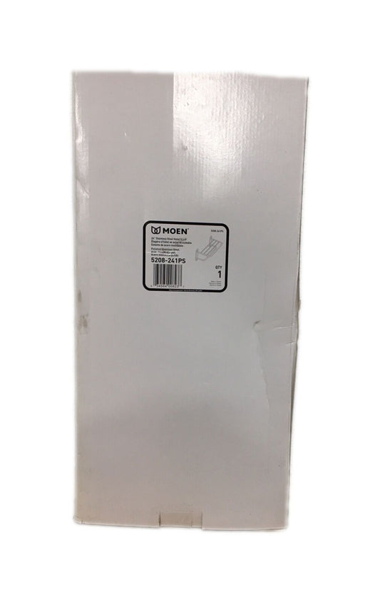MOEN Hotel 24 in. W Towel Shelf with Towel Bar in Polished Stainless Steel