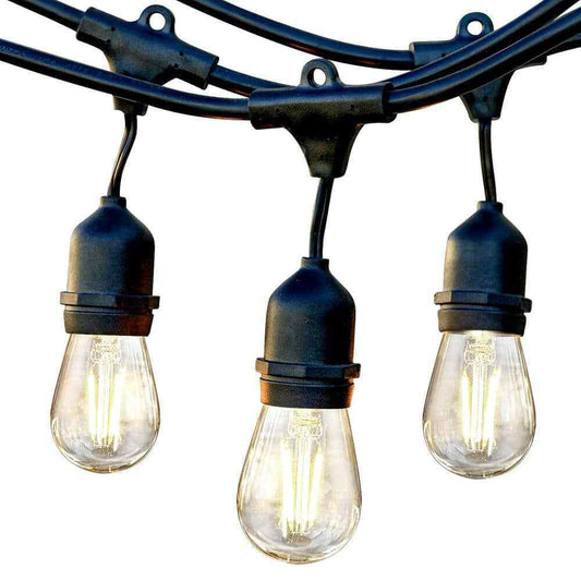 Brightech Ambience 24 ft. Outdoor Plug-in LED Hanging Edison Bulb String-Light