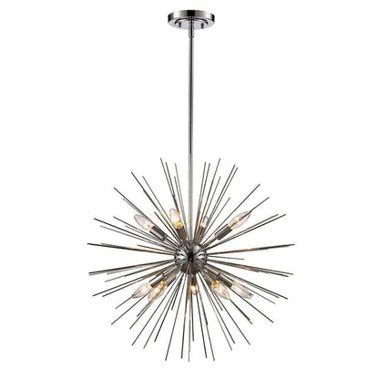 Bel Air Lighting Collina 24 in. Polished Chrome Sputnik Pendant Light Fixture