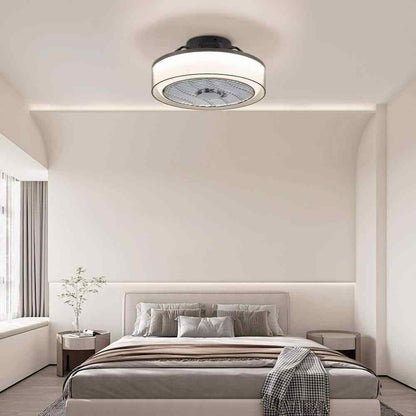 ANTOINE 16 in. Indoor Smoky Gray Low Profile Ceiling Fan