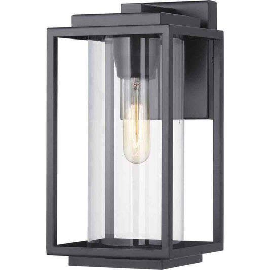 Progress Lighting Macstreet 1-Light Matte Black Modern Outdoor Wall Lantern