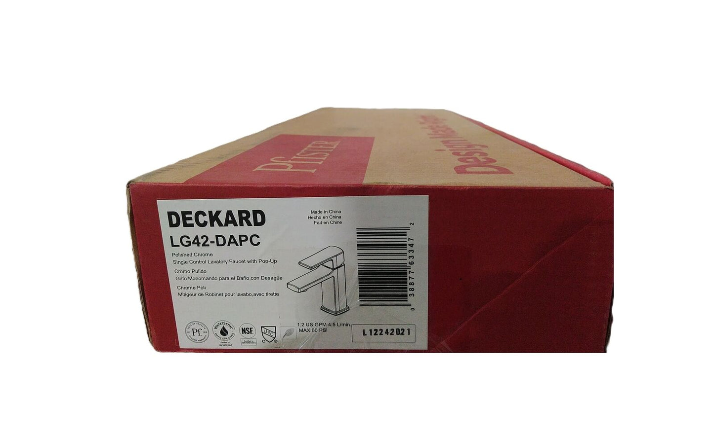Pfister Deckard Single-Handle Single Hole Bathroom Faucet in Polished Chrome