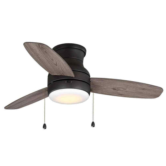 Home Decorators Ashby Park 44 in. White Color Changing LED Bronze Ceiling Fan