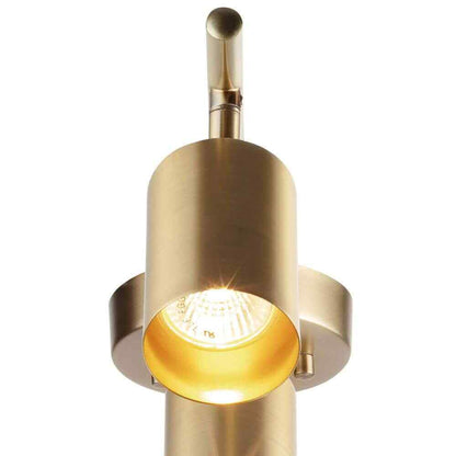 Globe Electric Pratt 30 in. 4-Light Matte Brass Track Lighting 59822