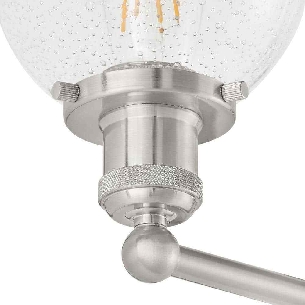 Home Decorators Evelyn 37.5 in. 4-Light Brushed Nickel Vanity Light