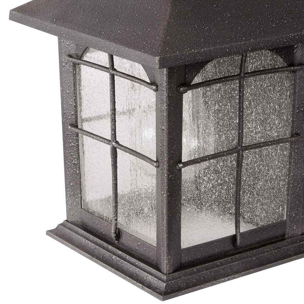 Home Decorators Brimfield Motion-Sensing Aged Iron Outdoor  Wall Sconce