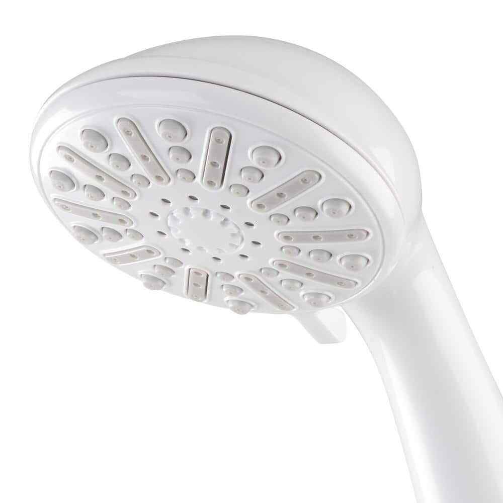 Glacier Bay 3-Spray Wall Mount Handheld Shower Head 1.8 GPM in White 8467000HC