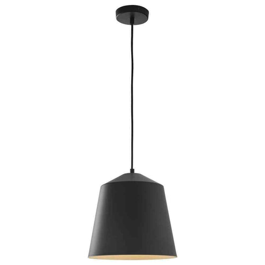 Home Decorators 12.5 in 1-Light Black Industrial Farmhouse Pendant Light Fixture