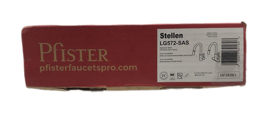 Pfister Stellen Single-Handle Bar Faucet w/ Pull-Down Sprayer in Stainless Steel