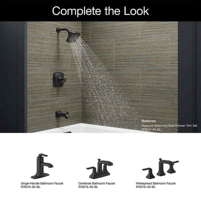 KOHLER Rubicon 1-Handle 3-Spray Tub and Shower Faucet in Matte Black