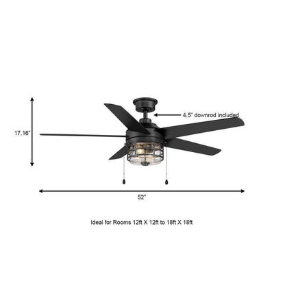 Home Decorators Colbridge 52 in. LED Indoor/Outdoor Natural Iron Ceiling Fan