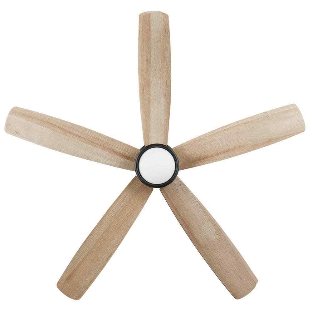Home Decorators Driskol 60 in. LED Matte Black Smart Ceiling Fan w/ Remote