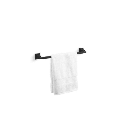 KOHLER Kallan 18 in. Wall Mounted Bathroom Towel Bar in Matte Black
