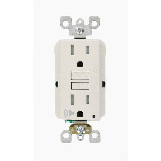 Leviton 15Amp Self-Test Tamper-Resistant GFCI Outlet w/ Audible Trip Alert White