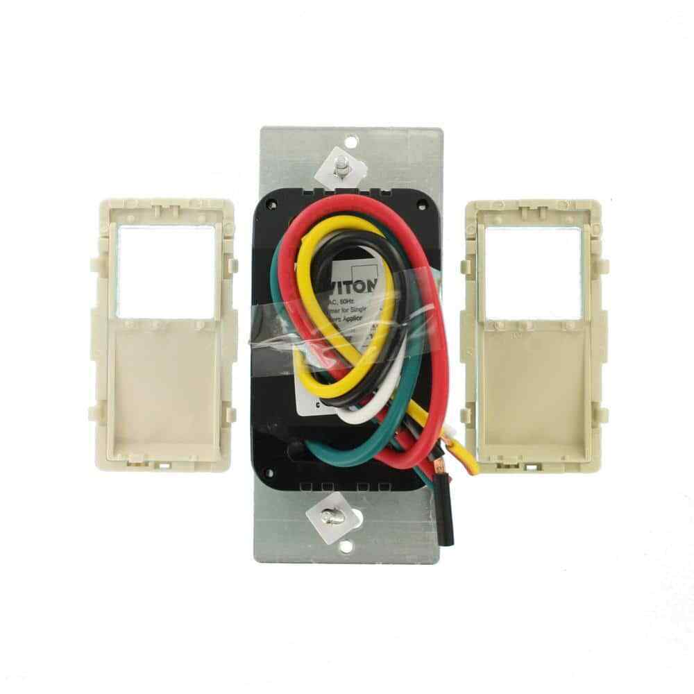Leviton Programmable Timer Switch, 24-Hour, LCD Display, Single Pole