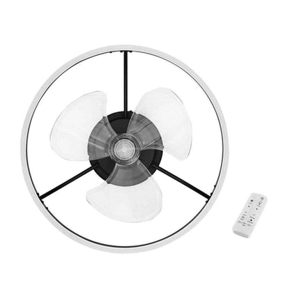 Hampton Bay Preen 20 in. Integrated LED CCT Indoor Ceiling Fan Black 45071-010