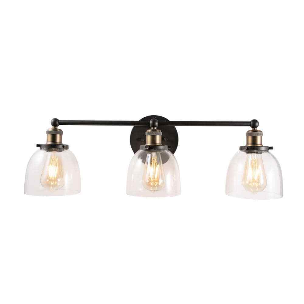 Home Decorators Collection Evelyn 3-Light Artisan Bronze Vanity Light HB2586-313