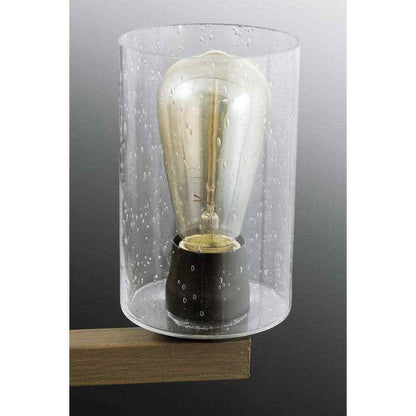 Progress Lighting 2-Light Antique Bronze Clear Seeded Glass Vanity Light