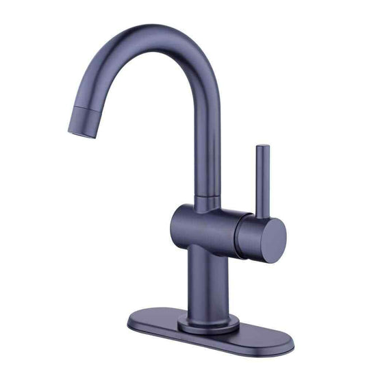 Glacier Bay Dorind Single Hole Single-Handle Deck Mount High-Arc Bathroom Faucet