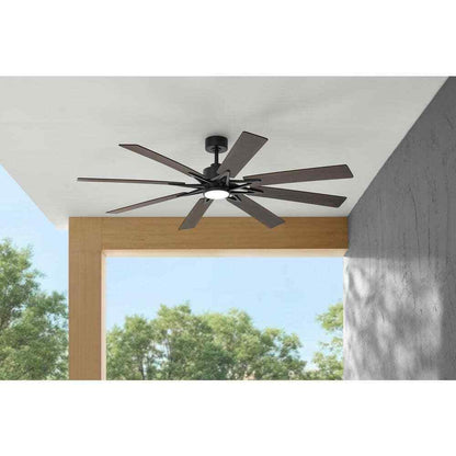 Home Decorators Intervale 72 in. Indoor/Outdoor Black Ceiling Fan w/ Remote