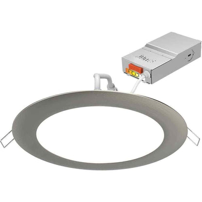 Juno 6 in. Selectable CCT Integrated LED Brushed Nickel Recessed Light Trim