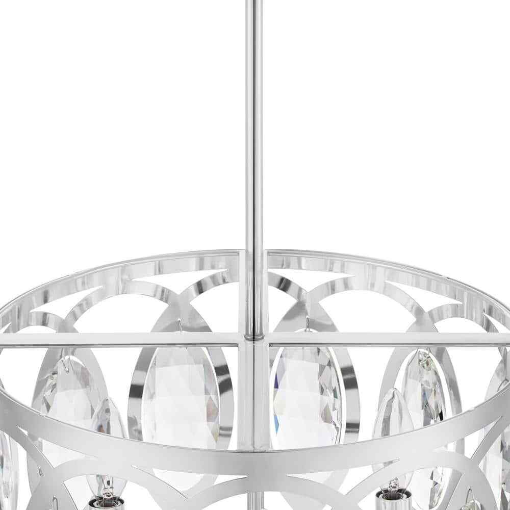 Home Decorators Westchester 3-Light Chrome Semi-Flushmount/Pendant Convertible