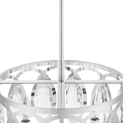 Home Decorators Westchester 3-Light Chrome Semi-Flushmount/Pendant Convertible