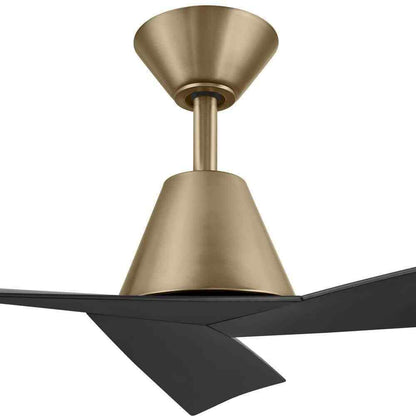 Home Decorators Easton 60 in. Indoor/Outdoor Brushed Gold Ceiling Fan w/ Remote