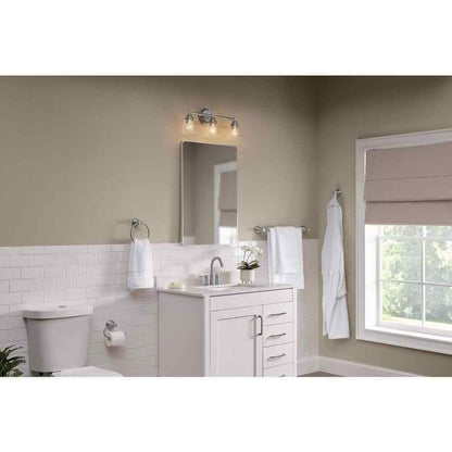 Hampton Bay Marsden 23.5 in. 3-light Brushed Nickel Transitional Indoor Vanity