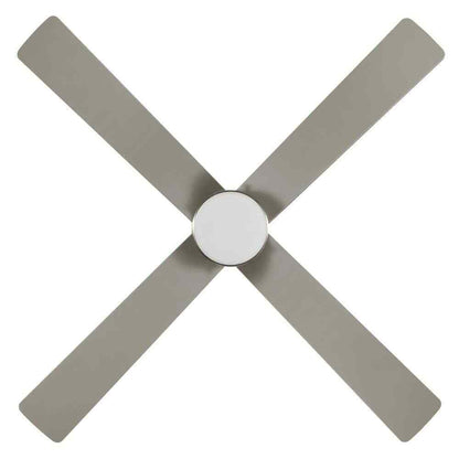Hampton Bay Scenic 52 in. LED Indoor Brushed Nickel Hugger Ceiling Fan