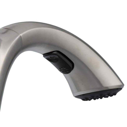 KOHLER Mistos Single-Handle Pull-Out Sprayer Kitchen Faucet In Stainless Steel
