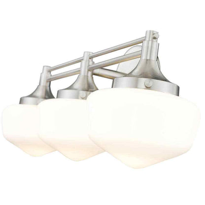 Home Decorators Collection Maybry 22.20 in. 3-Light Brushed Nickel Vanity Light