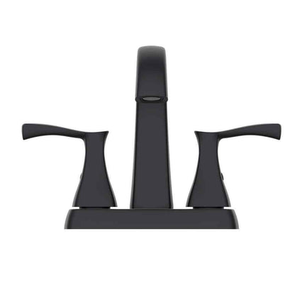 Glacier Bay Calandine 4 in. Centerset 2-Handle Bathroom Faucet Matte Black