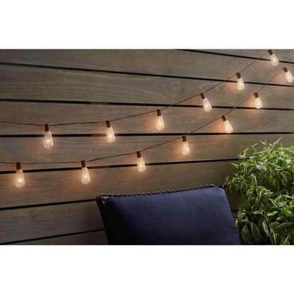 Hampton Bay Outdoor/Indoor 10 ft. Plug-In Incandescent ST40  Bulb String Light