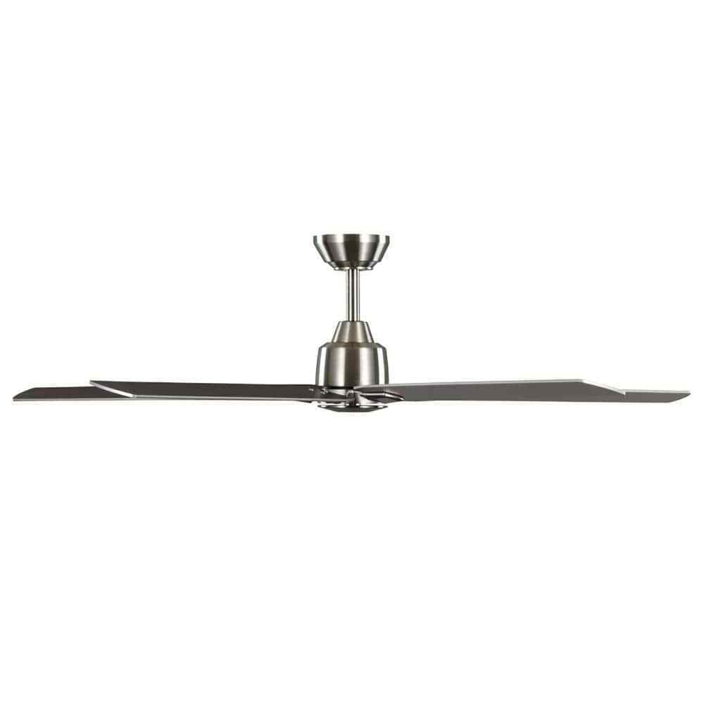 Hampton Bay Bellmore 56 in. Indoor Brushed Nickel Ceiling Fan w/ DC Motor+Remote