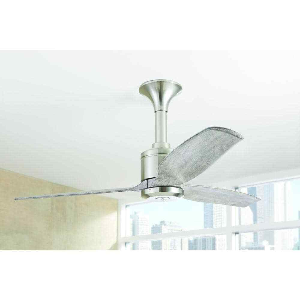 Home Decorators Chaplin 52 in. Indoor Brushed Nickel Ceiling Fan w/ Remote