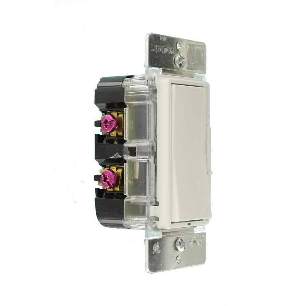 Leviton Decora 600W Single-Pole/3-Way Universal Rocker Slide Dimmer