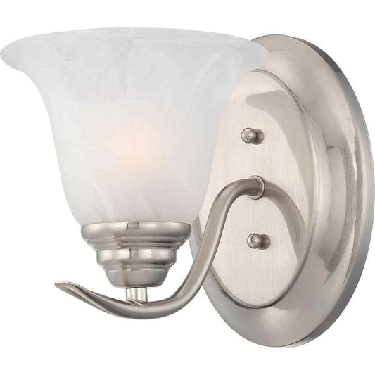 Volume Lighting Trinidad 1-Light Indoor Brushed Nickel Wall Mount Sconce