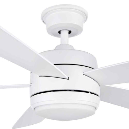 Hampton Bay Averly 52 in. LED Matte White Ceiling Fan w/ Light + Remote Control