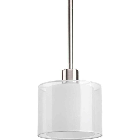 Progress Lighting Invite Collection 1-Light Brushed Nickel Mini Pendant