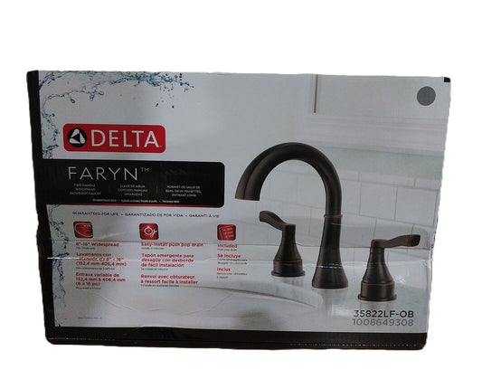 Delta Faryn 8 in. Widespread Double-Handle Bathroom Faucet in Oil Rubbed Bronze