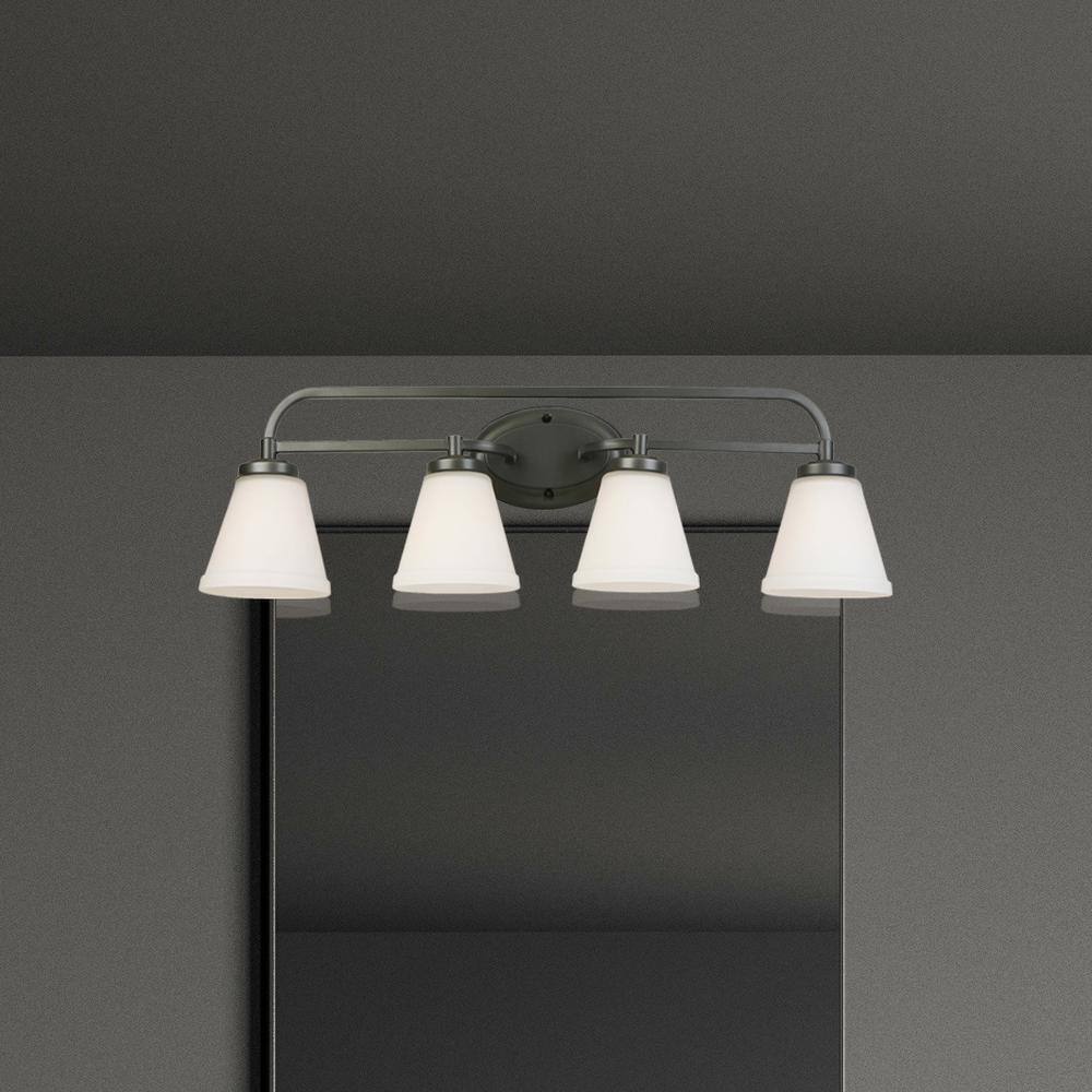 Eglo Mayview 4-Light Graphite Bathroom Vanity Light