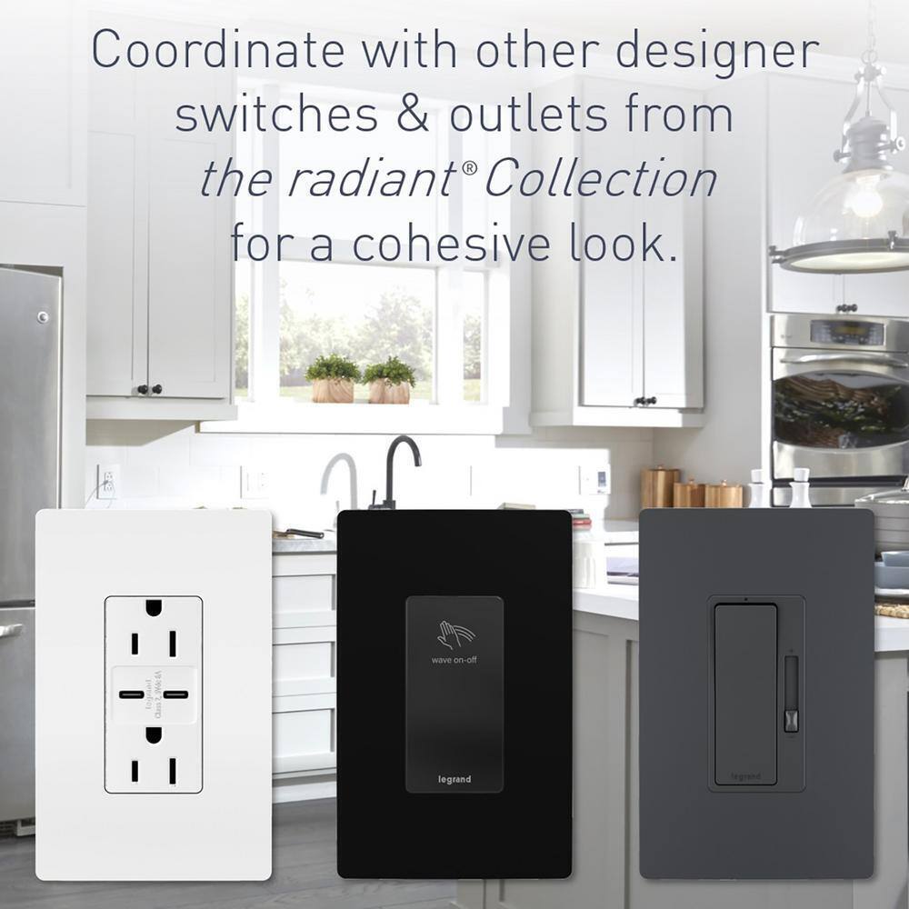 Legrand radiant 15 Amp 125-Volt Tamper Resistant GFCI Duplex Outlet White 3-Pack