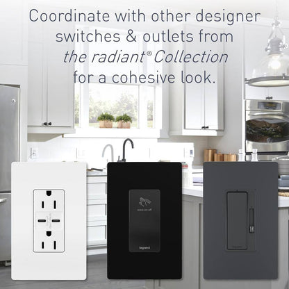 Legrand radiant 15 Amp 125-Volt Tamper Resistant GFCI Duplex Outlet White 3-Pack