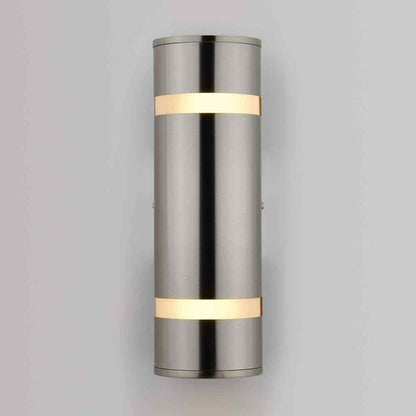Artika 3-Way Stream Stainless Steel Modern Hardwired Light Cylinder Sconce