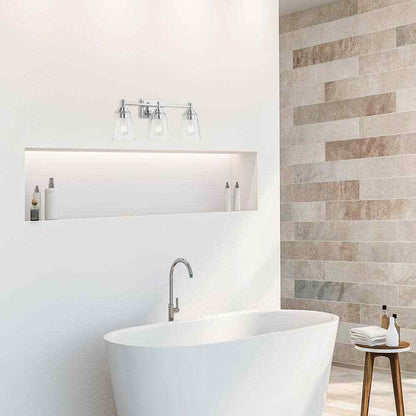 Hampton Bay Wakefield 22.5 in. 3-Light Chrome Vanity Light