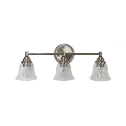 Hampton Bay Marsden 23.5 in. 3-light Brushed Nickel Transitional Indoor Vanity