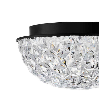 Home Decorators Ellis Place Matte Black LED Round Flush Mount Ceiling Light